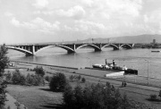 Первый коммунальный мост через Енисей в Красноярске