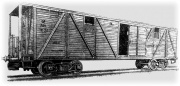 Крытый тормозной вагон грузоподъемностью 50 т. 1926 г.