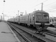 Электровоз ЭВ-ЭП1 с поездом "Россия" - Москва-Владивосток
